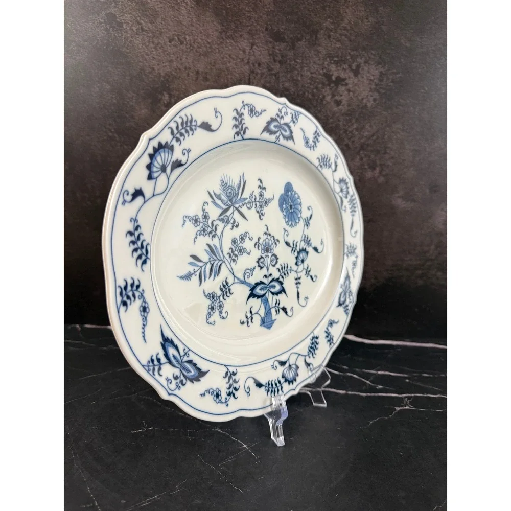 VTG Blue Danube Blue Onion 14in Serving Platter Banner Backstamp EUC!